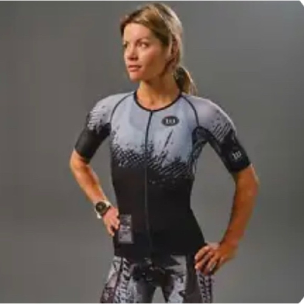 Wattie Ink 2-piece tri suit. Worn for one race.